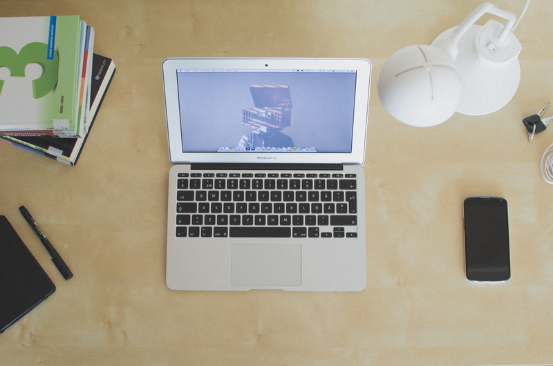 computer, smart phone, connection, directly above, air, keyboard, closeup, business, indoors, 4K, wireless technology, computer Monitor, using laptop