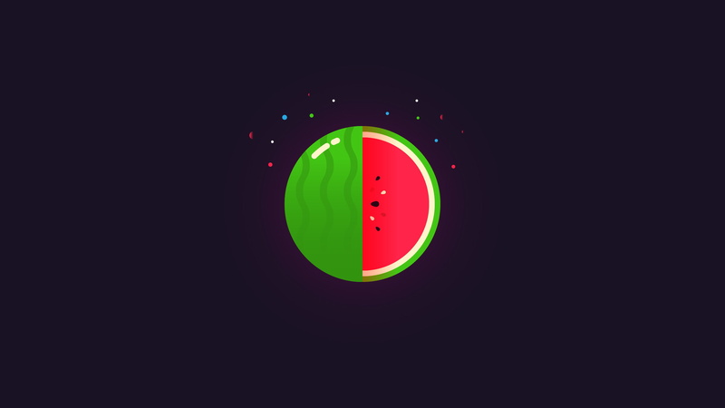 watermelon, minimal, 2K
