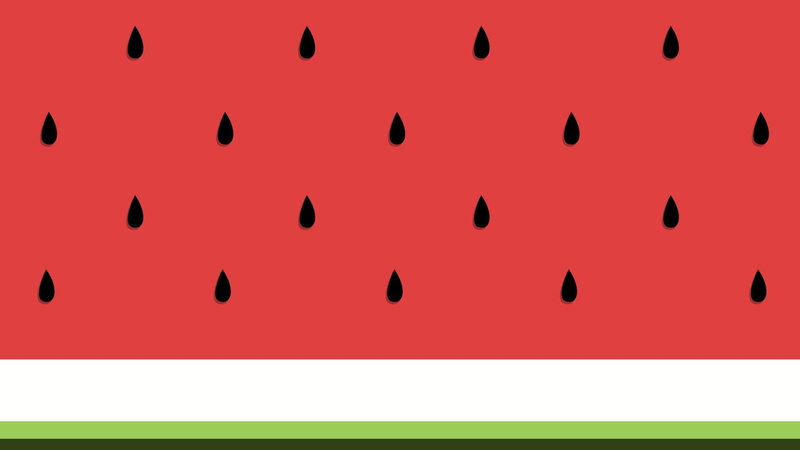 fruit, abstract, lines, green, red, watermelons, 1080P, white, digital art, imagination, minimalism