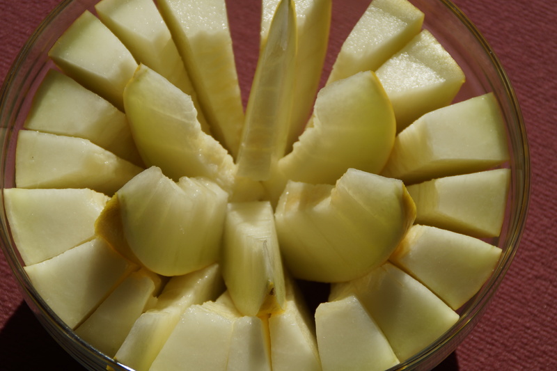 cantaloupe, high angle view, yellow, no people, dessert, ready-to-eat, food and drink, freshness, close-up, 5K, wellbeing, carve, prepared potato, potato