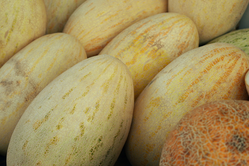 5K, fruit, close-up, food, retail, large, wellbeing, vegetarian, market stall, berry, cantaloupe, sweet, for sale, day, full frame, market, freshness