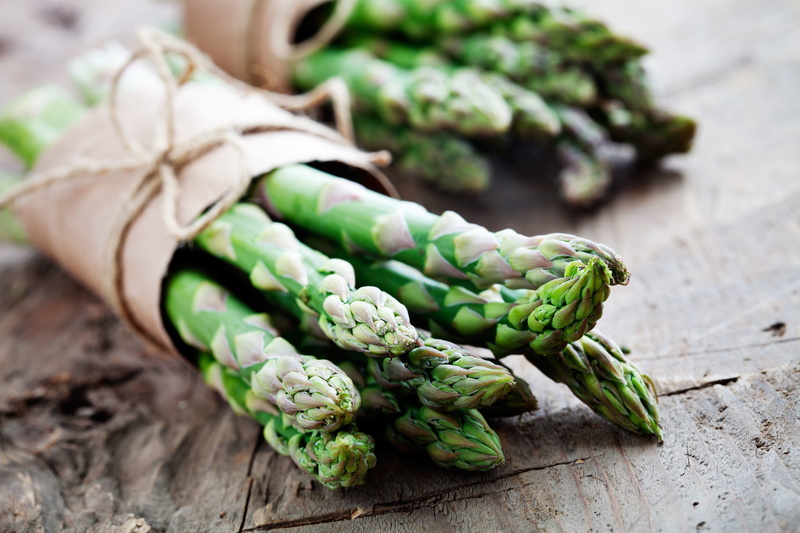 asparagus, green, 5K, vegetables, tied