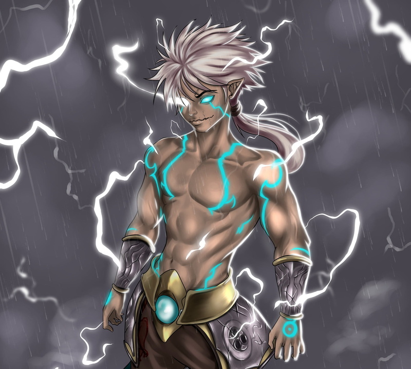 power, Raijin, lightning, art, Japan thundergod, thundergod, 1080P