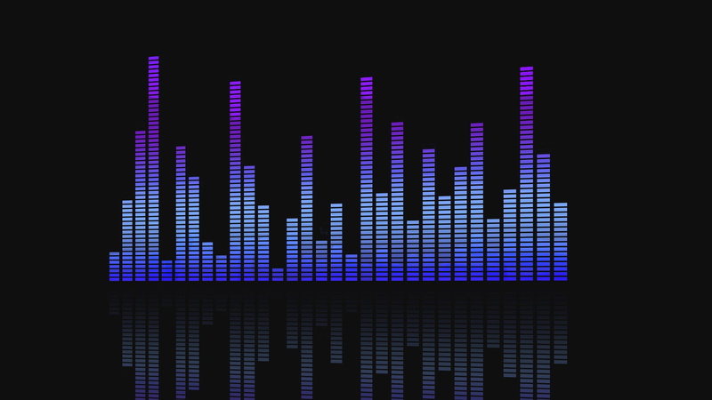 sound, purple, communication, electrical equipment, blue, illustration, 1080P, no people, music, digital display, connection, global communications, data