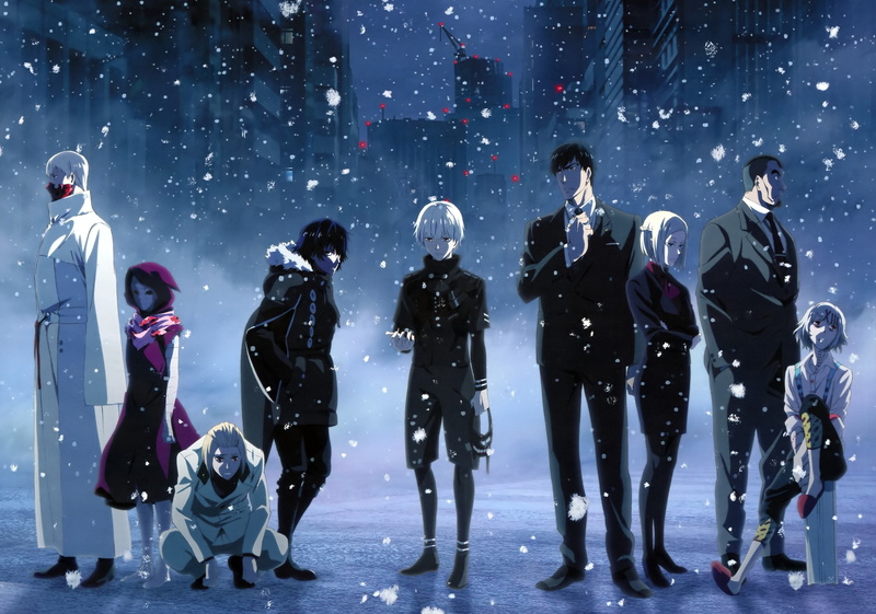 Tatara (Tokyo Ghoul), Naki (Tokyo Ghoul), Ayato Kirishima, Akira Mado, 4K, Yukinori Shinohara, Koutarou Amon, Ken Kaneki, Juuzou Suzuya, Tokyo Ghoul, Anime