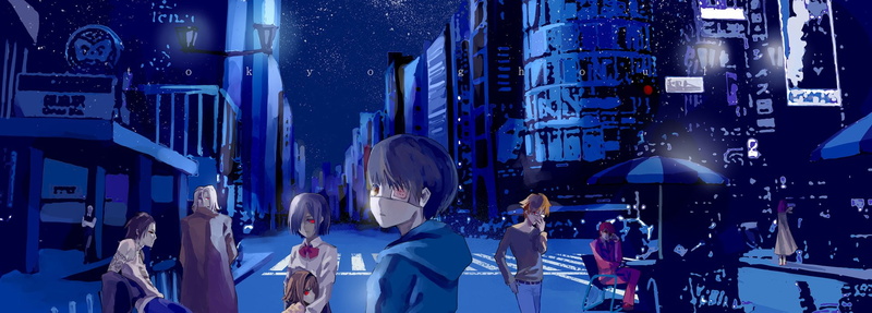 1080P, Shū Tsukiyama, Renji Yomo, Ken Kaneki, Rize Kamishiro, Tokyo Ghoul, Anime, Hinami Fueguchi, Uta (Tokyo Ghoul), Nishiki Nishio, Touka Kirishima