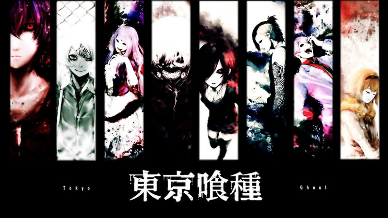 Hinami Fueguchi, Shū Tsukiyama, Ken Kaneki, Tokyo Ghoul, Juuzou Suzuya, Ayato Kirishima, Rize Kamishiro, Anime, Uta (Tokyo Ghoul), 1080P, Touka Kirishima