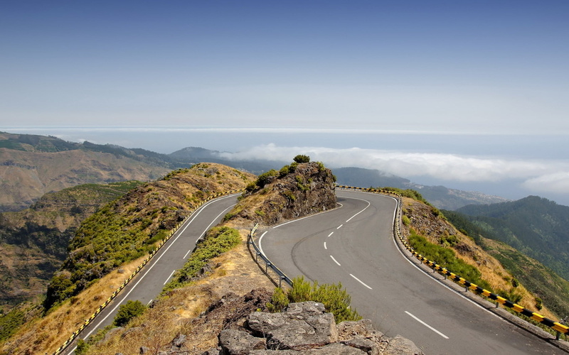 day, travel, marking, journey, summer, road marking, winding road, mountain road, sign, no People, concrete, nature, famous Place, tranquility, beauty In Nature
