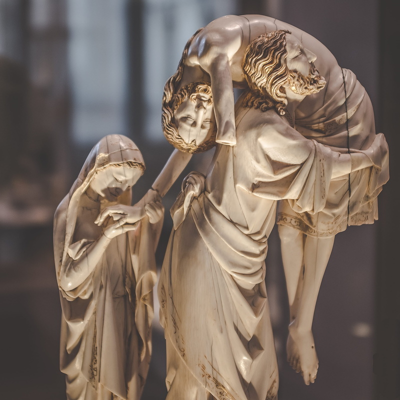 close-up, the past, statue, cross, paris, broken, christianity, 2K, gold colored, broken christ, jesus, saint mary, no people, love, spirituality, architecture