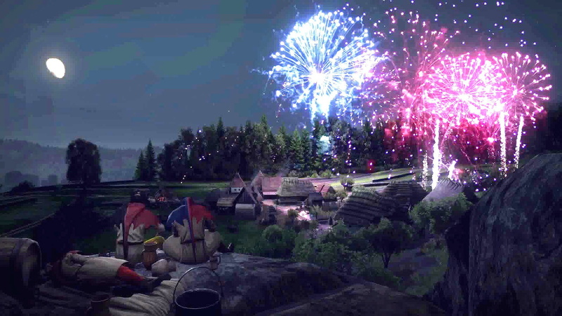 fighting, kingdom, fireworks, medieval, adventure, 1080P, fantasy, rpg