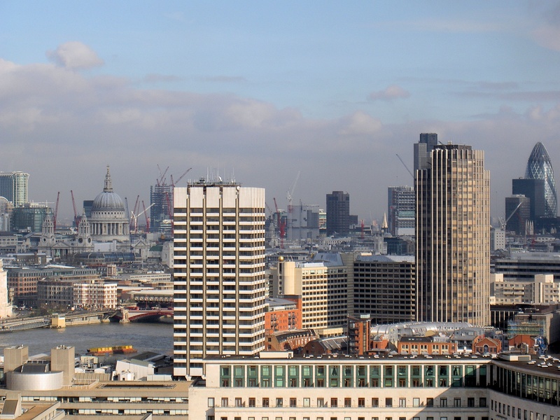 view, nature, london, cloud - sky, city life, office, architecture, built structure, urban skyline, buildings, office building exterior, sky, day, crowded