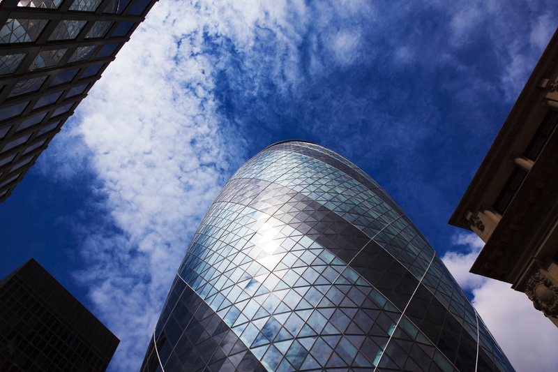 building, skyscraper, finance, financial, architecture, angle, modern, reflection, business, day, office building exterior, blue, glass, london, tower