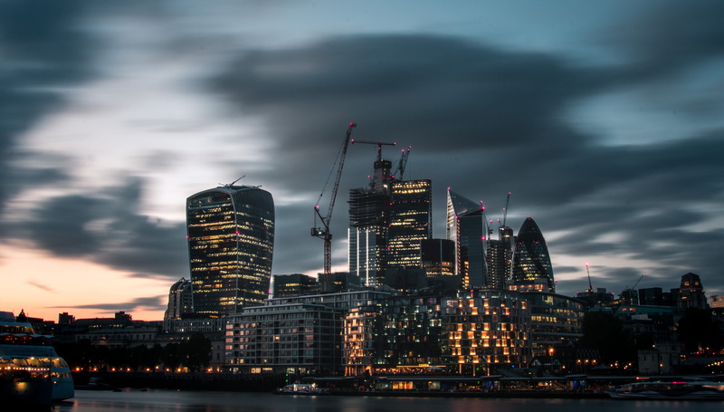 sky, modern, lighting Equipment, office Building, reflection, skyscraper, dusk, tower, london, travel Destinations, downtown District, gray, building Exterior