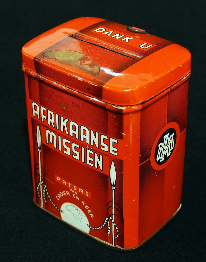 container, old, close-up, western script, non-western script, technology, text, tin, number, letter, script, afrikaanse missien, communication, 2K, retro