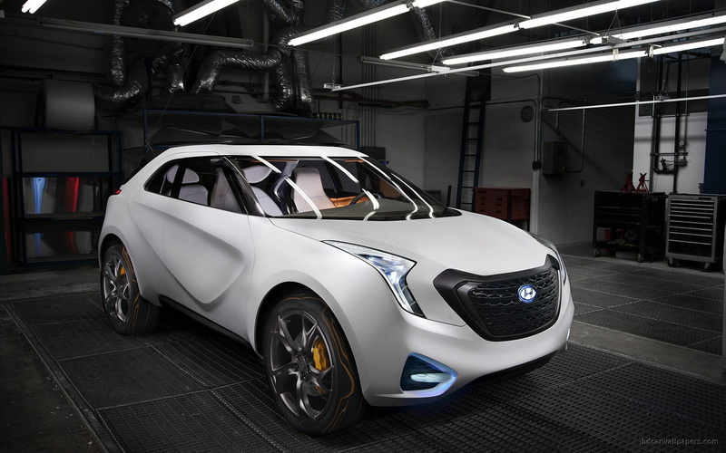1080P, cars, coupe, curb, concept, hyundai, white, 2011