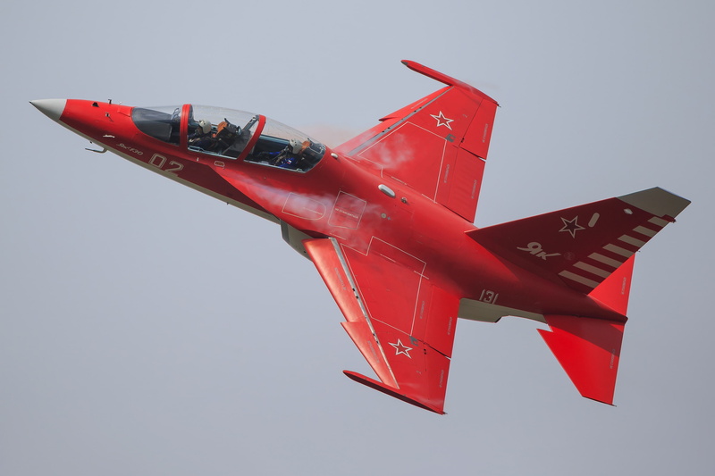 pilots, Yak-130, combat training, The Yak-130, the plane, 2K, red, flight