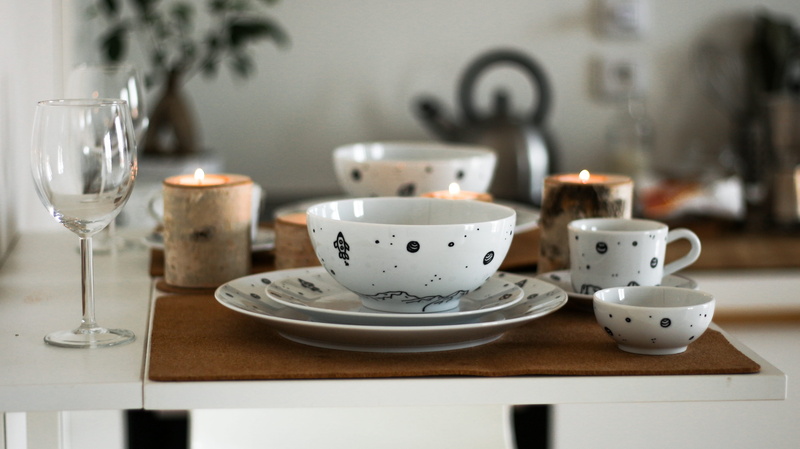 table, love, household equipment, dinner, breakfast, domestic life, close-up, mug, art, food and drink, cute, retro, drink, space, refreshment, luxury