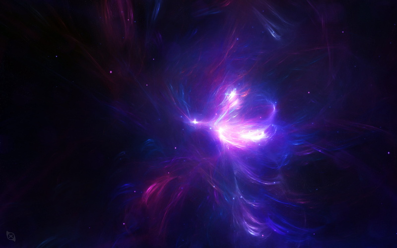 multi colored, bright, space, universe, abstract, 2K, pattern, digital, purple, blue, nebula, sky, outdoors, no people, science, star - space, full frame