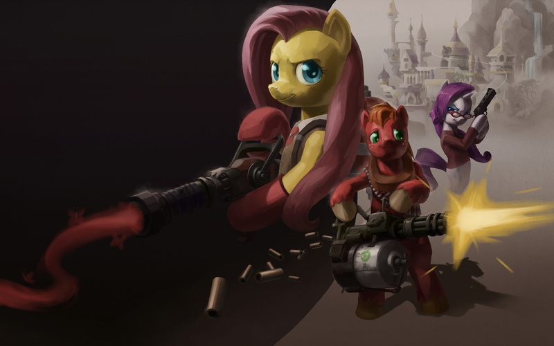 Big Macintosh, Rarity, human representation, toy, characters, 1080P, halloween, MLP, pony, creativity, weapon, equipment, no people, horror, imagination