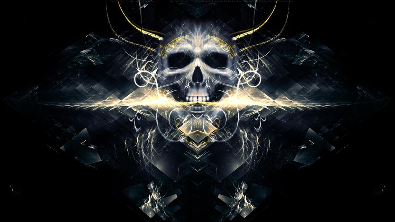 indoors, abstract, shape, digital composite, fragility, design, spooky, creativity, illuminated, pattern, skull ipad  retina, symmetry, no people, composite image