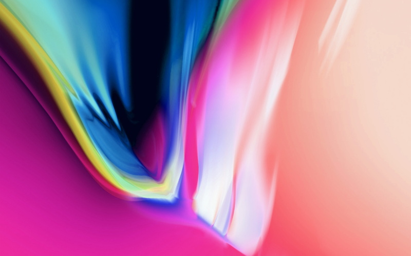 aura, iphone8, illustration, ios11, art, gold, apple, 4K