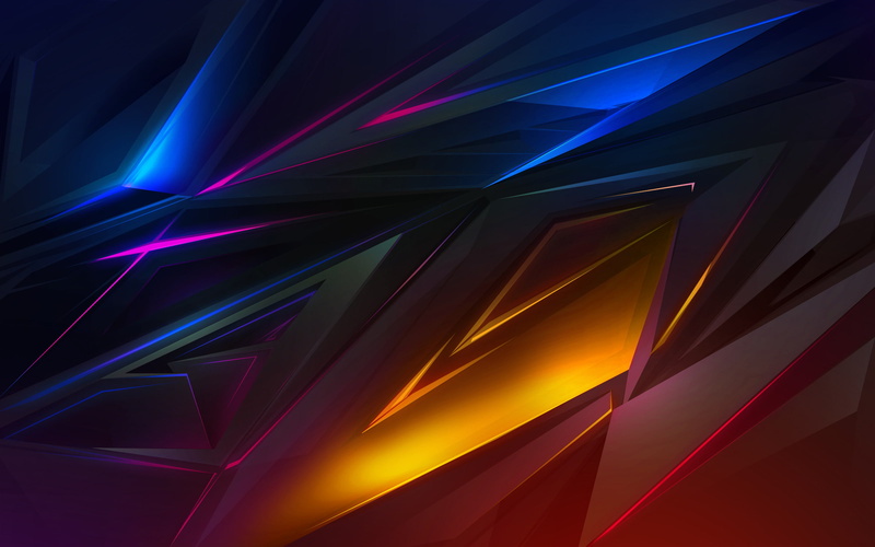 Polygonal, Proximity, 1080P, Colorful, HD