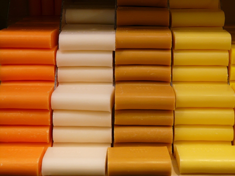 indoors, Soap, towers, bad, Color, food and drink, many, gift, sorting, in a row, order, repetition, sort, color, odors, yellow, variation, Colorful, wash