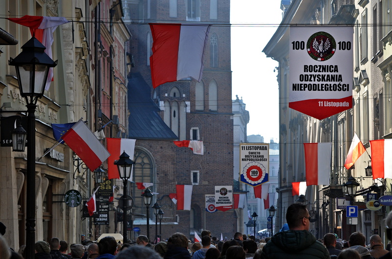 poland, dom, the celebration of the, 4K, 100 years, flags, outdoors, celebration, the feast of the, adult, real people, group of people, women, city, sign