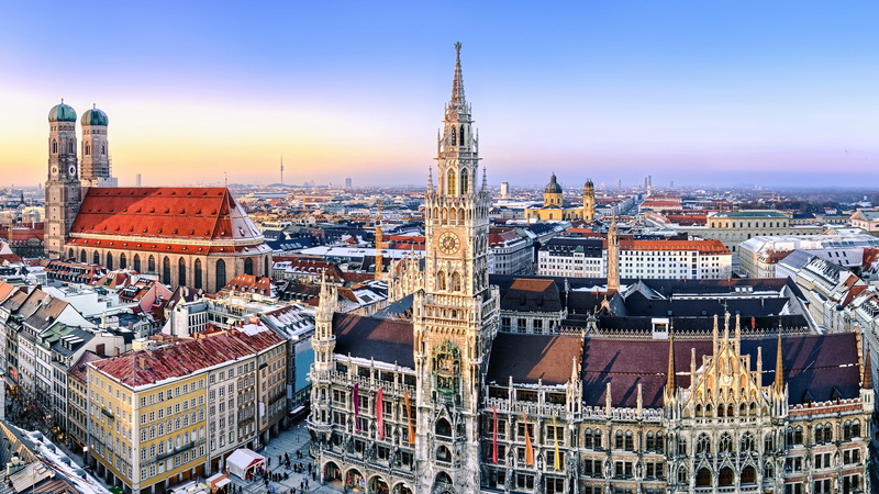 Germany, 2K, Frauenkirche, Houses, Architecture, City