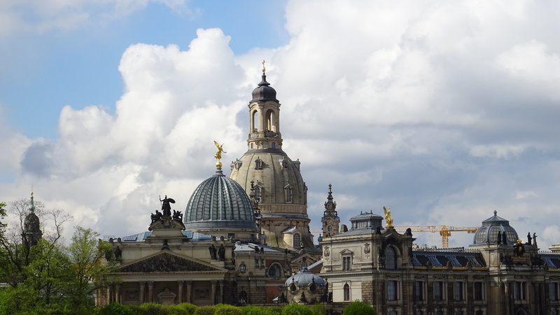 cloud - sky, history, religion, ornate, brühlova terrace, germany, 5K, spirituality, the past, travel destinations, dresden, building exterior, building