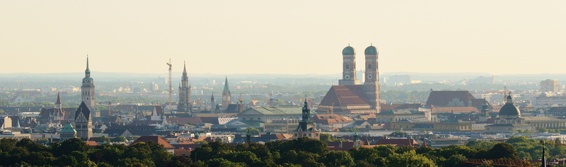 built structure, famous Place, landscape, bavaria, no people, minaret, outdoors, travel destinations, frauenkirche, houses, architecture, state capital