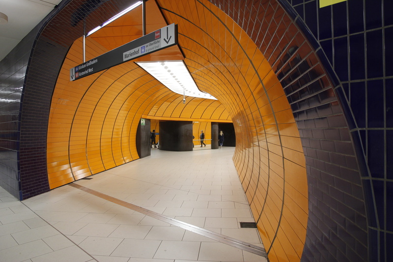 munich, architectural column, 5K, underground walkway, tunnel, direction, underpass, footpath, subway, subway station, architecture, built structure, the way forward