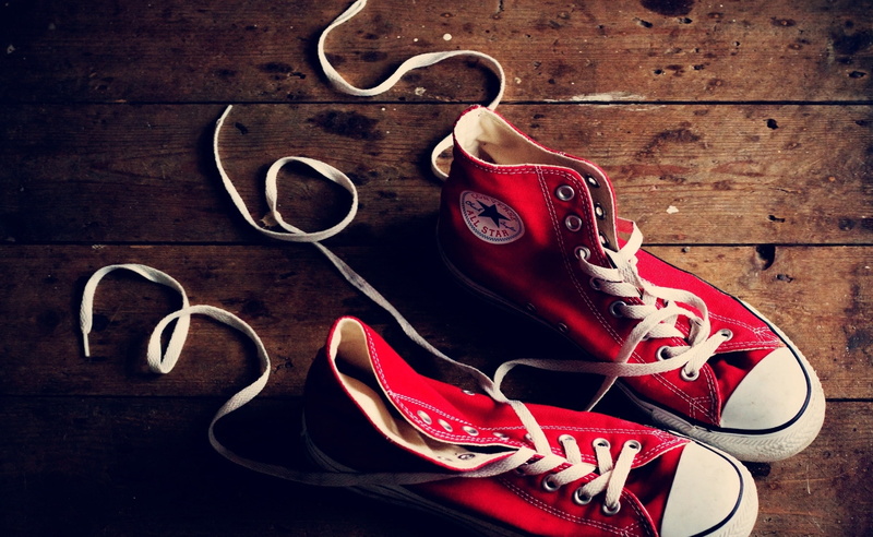shoelace, tops, pair, Creative, large group of objects, choice, high, converse, 2K, personal accessory, red, fashion, indoors, variation, table, high angle view