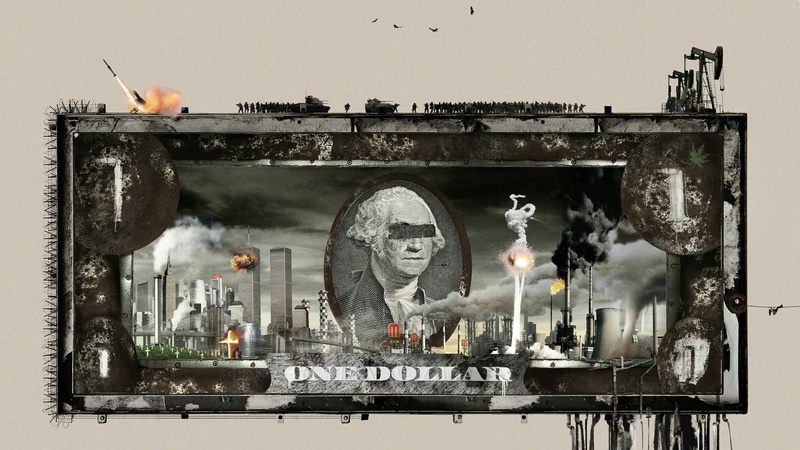 1080P, money, abstract, artwork