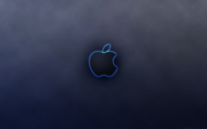 blue, love, illuminated, still life, Logo, Mac, single object, 2K, changing form, creativity, design, heart shape, copy space, light painting, positive emotion