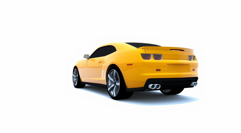 yellow, chevrolet, toy, indoors, taxi, motor vehicle, muscle car, 2K, camaro, studio shot, transportation, d, 3D, small, land vehicle, super car, cut out