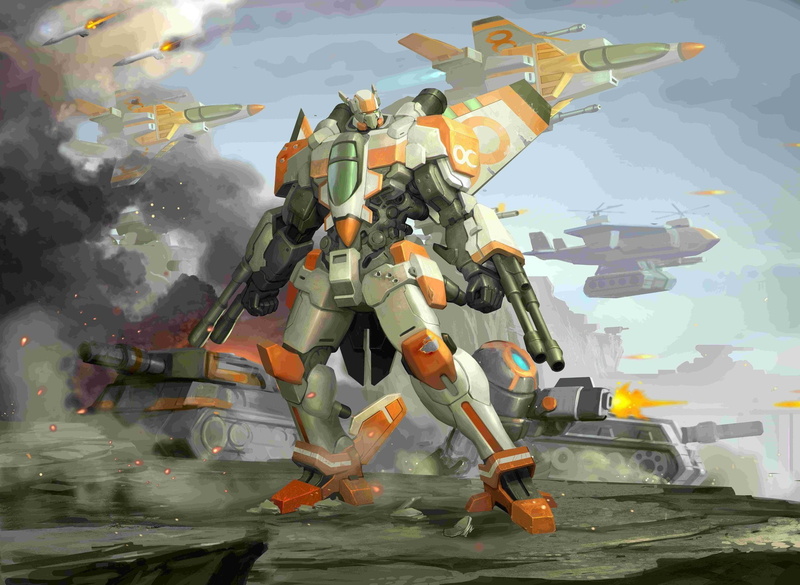 sci-fi, mecha, 1080P, fron, line, assembly, airmech, fighting, mech, online