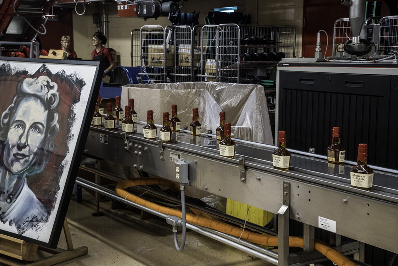 painting, Makers Mark, manufacturing, control, 5K, textile industry, mark, industry, indoors, high angle view, alcohol, industrial equipment, public domain