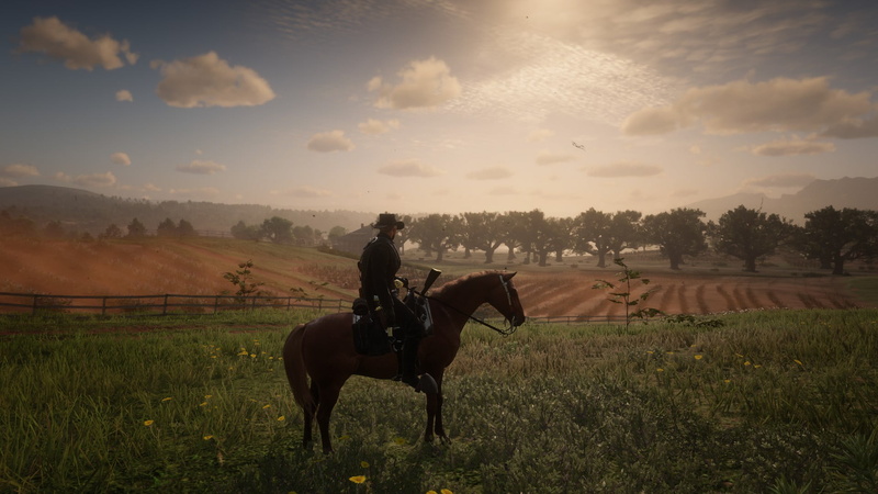 fire, snow, 1080P, daylight, lights, Red Dead Redemption 2, video games, screen shot, mountains, video game art, night