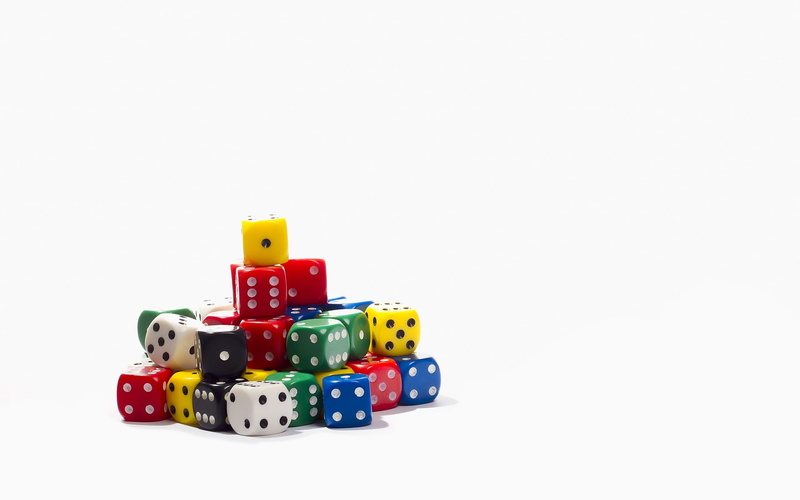 dices, multicolour, assorted, game, colored, dice, color, 1080P