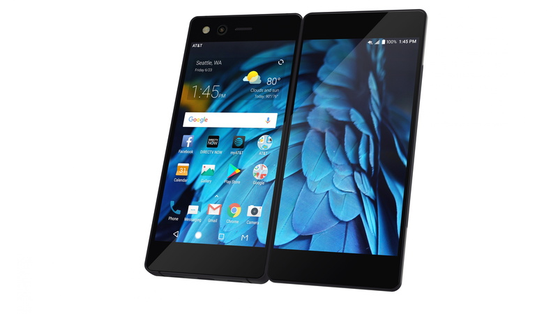 android, 8K, black, Axon M, 8k, smartphone