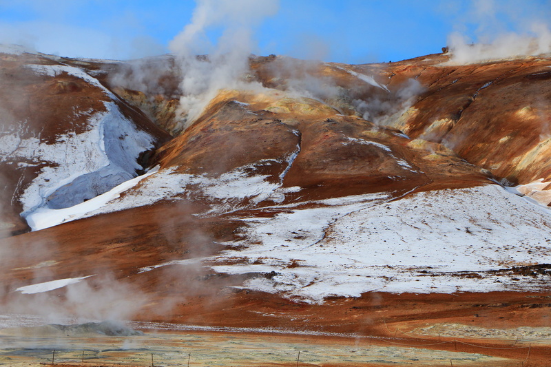 eruption, landscape, heat - temperature, power in nature, covered, outdoors, red earth, volcanic crater, snow, cliff, volcano, physical geography, day