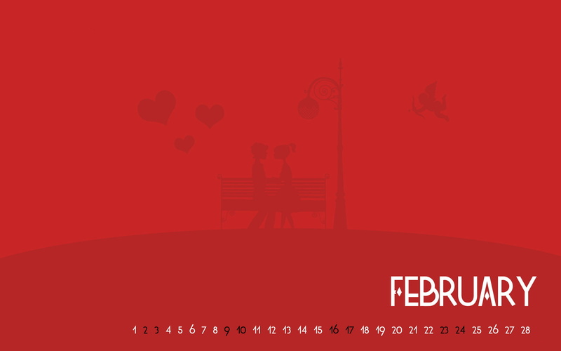 love, february, hd, calendar, 1080P, valentine