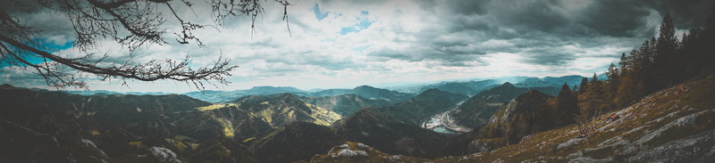 trees, forest, range, landscape, clouds, mountain, overcast, mountains, 8K, free, panorama, nature, sky, images, royalty