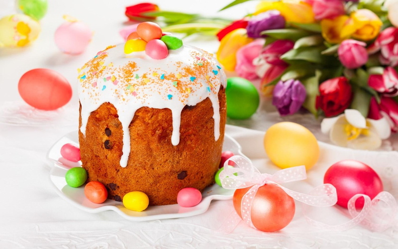 eggs, brown, cake, easter, 720P