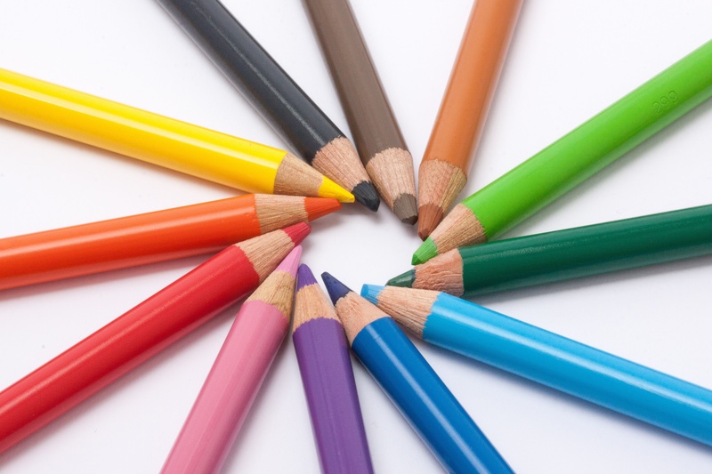 colorful, yellow, choice, multi Colored, different colored crayons, writing instrument, close-up, art and craft, colors, no people, with coloured mines