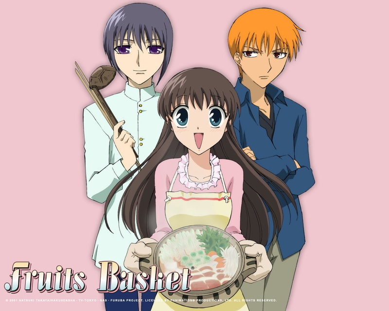 720P, Fruits Basket, Food, Kyo Sohma, Tohru Honda, Anime, Yuki Sohma