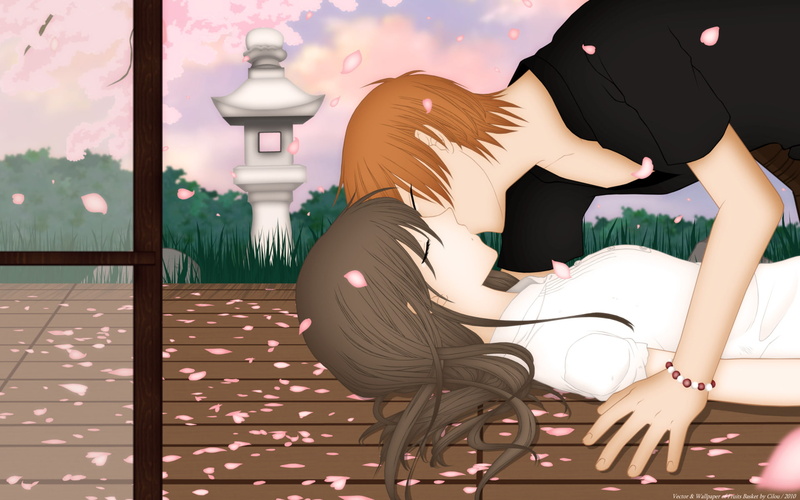 Kyo Sohma, Anime, Fruits Basket, Kiss, 1080P, Tohru Honda, Sakura