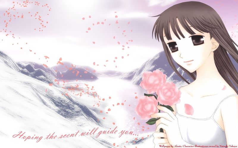 Mountain, Tohru Honda, Fruits Basket, 720P, Anime, Flower