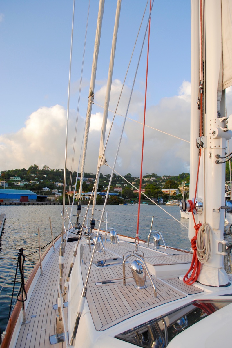 grenada, moored, nature, summer, dock, boat, port, waterfront, sky, bow, cloud - sky, ship, st georges, harbor, luxury, leisure, water, grenadines, clouds